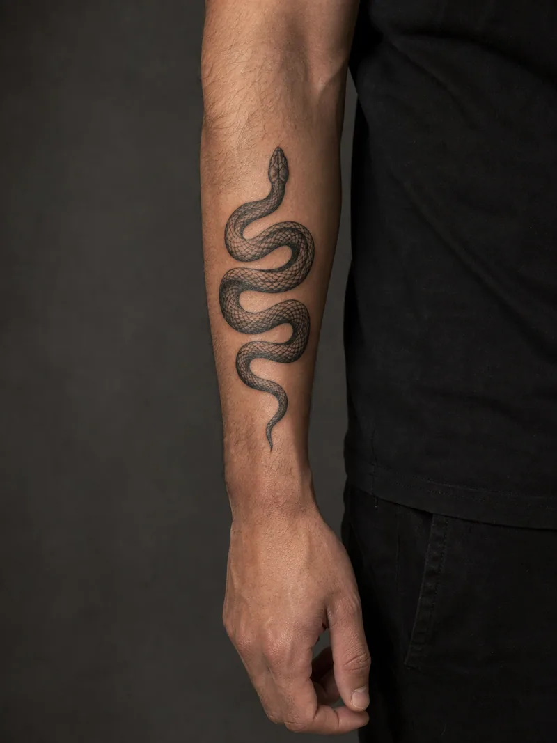 Snake - A subject built for a long narrow area - it wraps naturally.