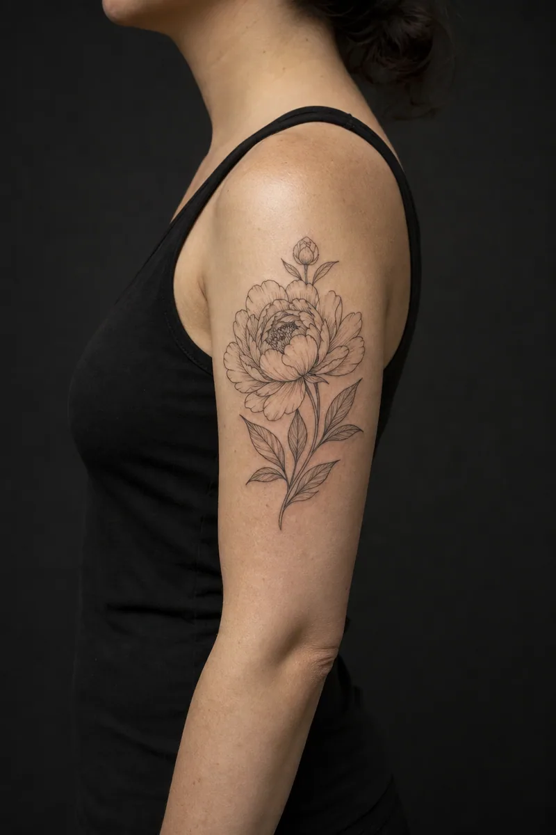 A 10 cm tattoo on a upper arm
