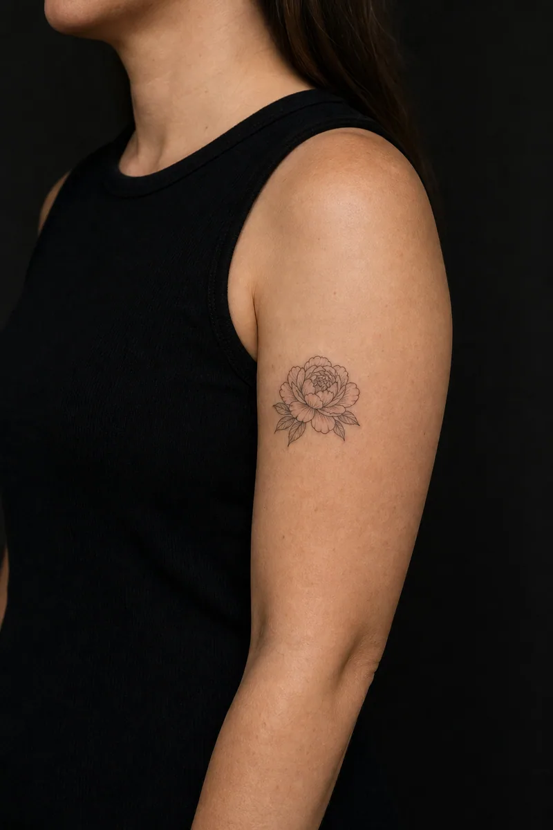 A 5 cm tattoo on a upper arm