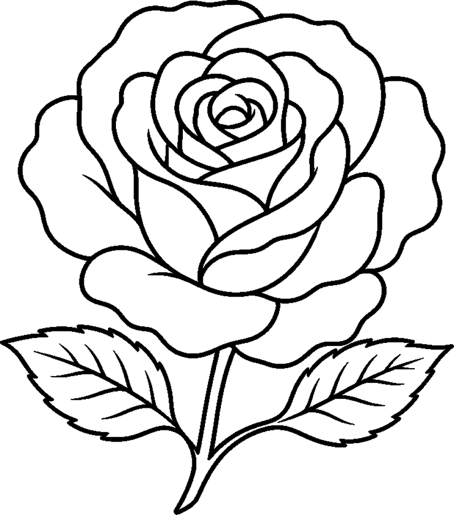 rose outline